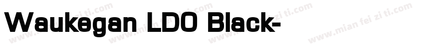 Waukegan LDO Black字体转换